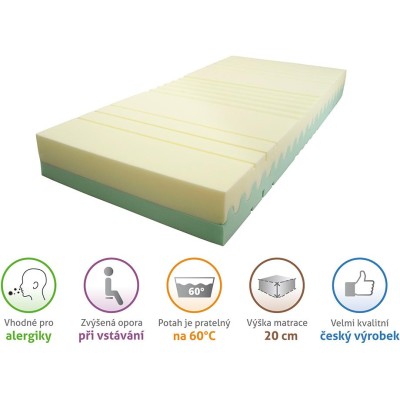 Matrace Camilla 20 cm - 90x220 - prodloužená délka