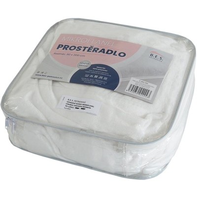 Mikroflanelové prostěradlo EXCLUSIVE - Bílé