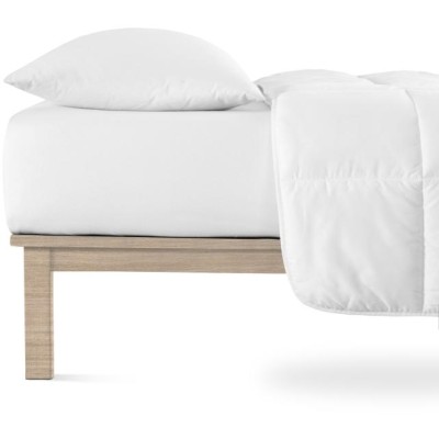 Jersey prostěradlo Andrea Simone 35 cm boxspring roh - Bílá