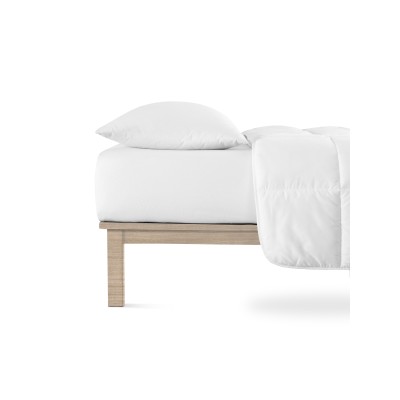 Jersey prostěradlo Andrea Simone 35 cm boxspring roh - Bílá
