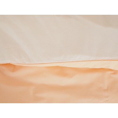Povlečení BAVLNA Double face ZIP - Meruňková/Popelavá