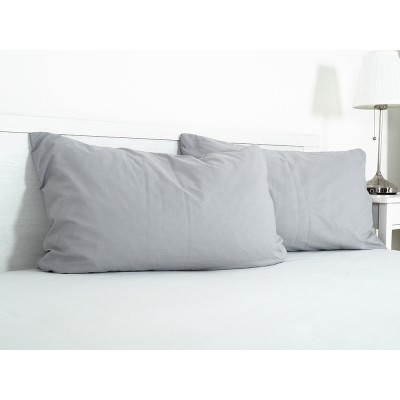 Povlak na visco polštář bavlna popelín 45x75 cm - šedá