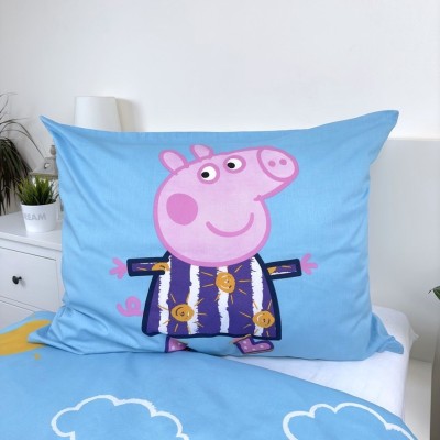 Bavlněné povlečení 140x200 + 70x90 cm - Peppa Pig 125 svítící