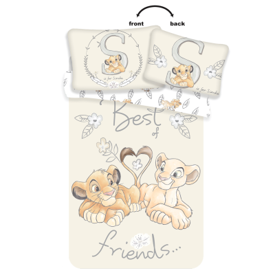 Povlečení Dětské do postýlky 100x135+40x60 - Lion King best friends
