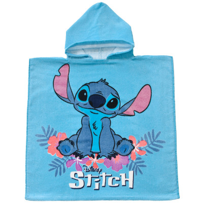 Dětské pončo 55x110 - Lilo a Stitch roztomilý mimozemšťan