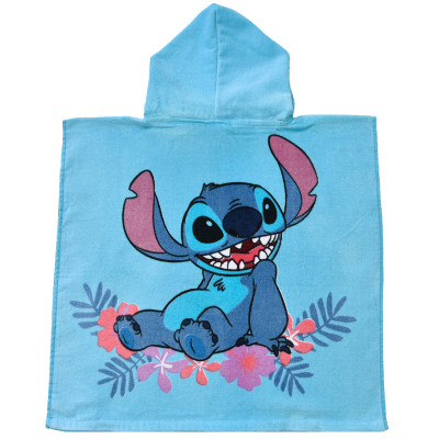 Dětské pončo 55x110 - Lilo a Stitch roztomilý mimozemšťan