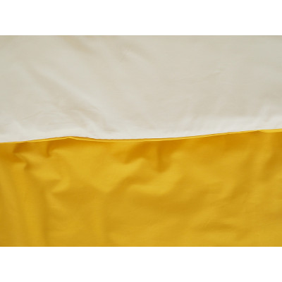 Povlečení BAVLNA Double face ZIP - Hořčicová/Kávová