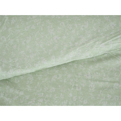 Povlečení KREP 140x200 TOP CLASS - Green flowers