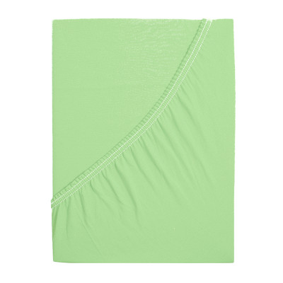 Prostěradlo Jersey bavlna IDEAL - Světlá zelená