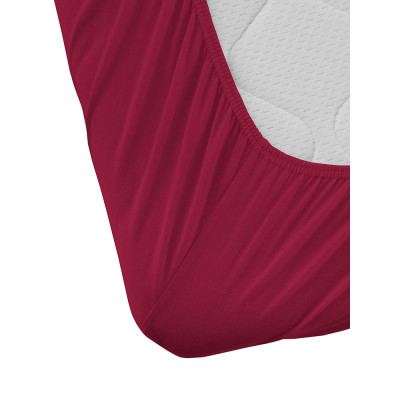 Prostěradlo Jersey bavlna IDEAL - Vínová