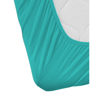 Prostěradlo Jersey bavlna IDEAL - Zelený tyrkys