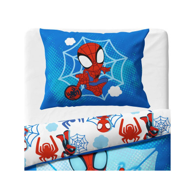 Bavlněné povlečení 140x200 + 70x90 cm - Spidey Pavoučí záchrana