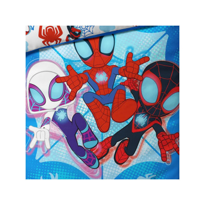 Bavlněné povlečení 140x200 + 70x90 cm - Spidey Pavoučí záchrana