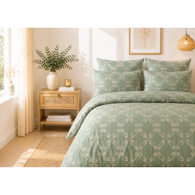 Povlečení KREP 140x200 TOP CLASS - Sage Harmony
