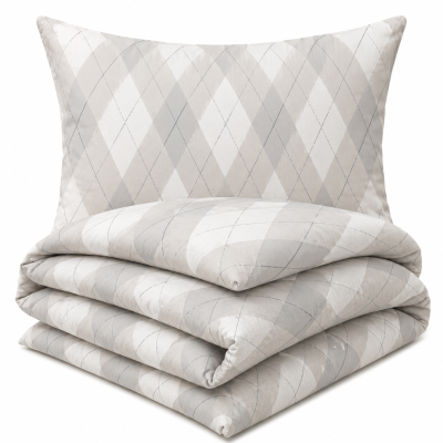 Povlečení KREP 140x200 TOP CLASS - Silver Aria