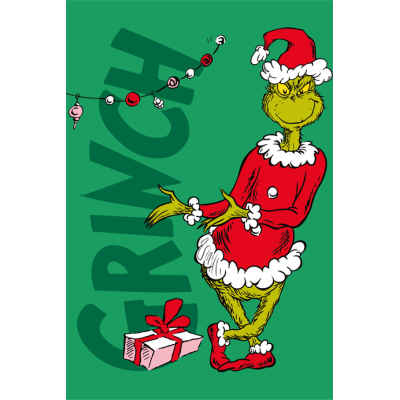 Dětská fleec deka 100x150 - Grinch Presents
